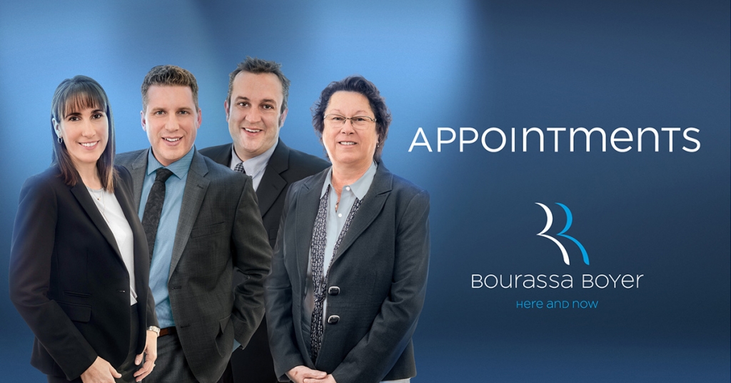 BB Nominations Groupe x4 1200x628 EN 1024x536 - Four new delegate partners at BOURASSA BOYER!